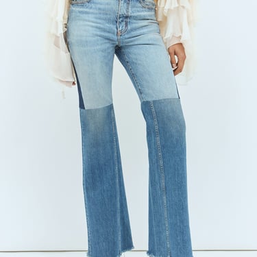 Chloé Women Flared Patchwork Jeans