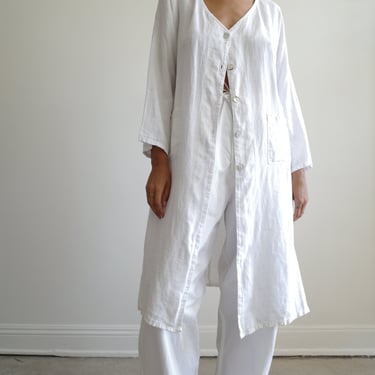 Vintage Linen Overcoat