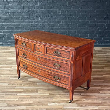 French Louis XVI Style Carved Mahogany Commode Dresser, c.1900’s 