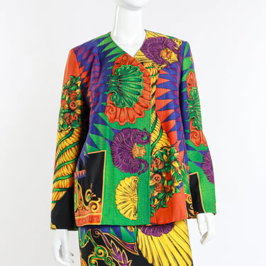 1991 Baroque Shell Skirt Suit