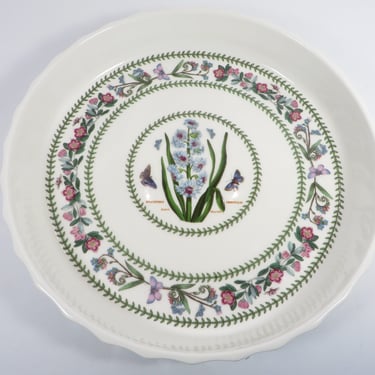 Vintage Portmeirion Botanic Gardens Hyacinthe Quiche Pie Plate - Made in England Fire & Ice Portmeirion Pottery Quiche Baking Dish 