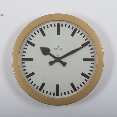 Siemens Halske Factory, Workshop or Train Station Clock 