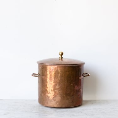 Louis XV Antique Copper Stock Pot