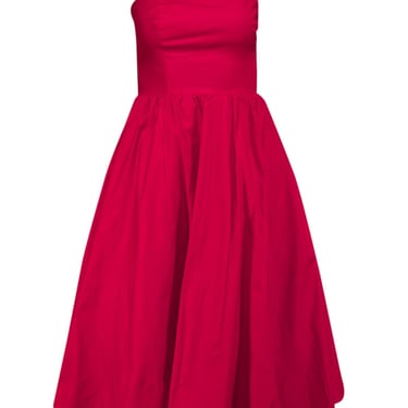 Reformation - Red Strapless "Buttercup" Dress Sz 4