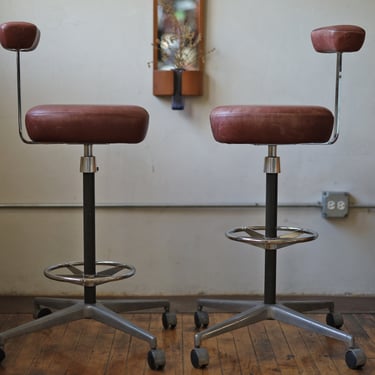 perch drafting stools by George Nelson and Robert Propst for Herman Miller 