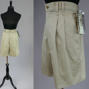 90s NWT Chic Khaki Shorts - 29.5