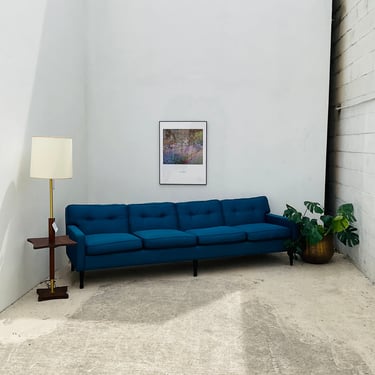 MCM Style Deep Teal Couch