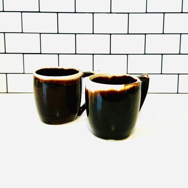 Pair of Vintage Pfaltzgraff Gourmet Brown Mugs, Crafted in USA, Vintage Stoneware, Coffee Mugs 