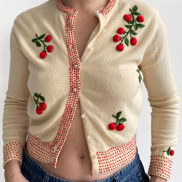 Cherries Cardigan Sweater