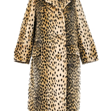 Faux Leopard Coat