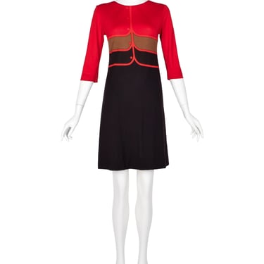 Roberta di Camerino Vintage 1960s Trompe L'oeil Mod Mini Dress