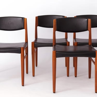 4 Chairs by Grete Jalk for Glostrup 1960s Danish Vintage 