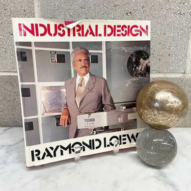 Vintage Industrial Design Book Retro 1970s Raymond Loewy + American Industrial Designer +  Architect + Advertising + Mid Century Modern 