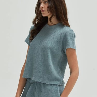 Asher Nina Boucle Tee - Ocean