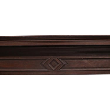 77.25 in. Dark Wood Tone Oak Header