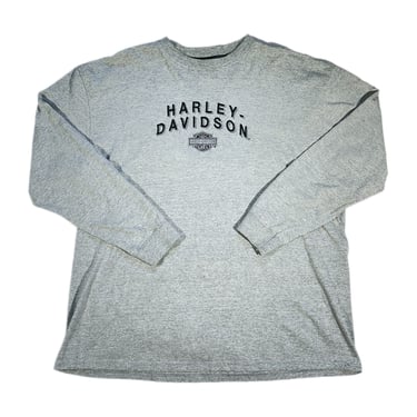 トップス Harley-Davidson gradation long tee Y2K 2000s Harley Davidson Y2K Motorcycle Flame Ace Graphic Long