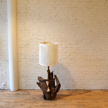 Vintage Driftwood Floor Lamp