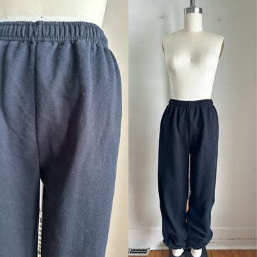 Vintage Black Sweat Pants / S 