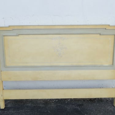 John Widdicomb French Shabby Shic Pained Queen Size Headboard 2894