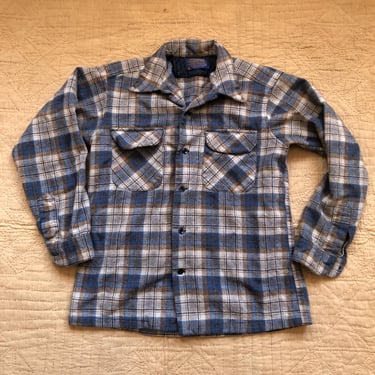 60s Loop Collar Pendleton Shirt Small 