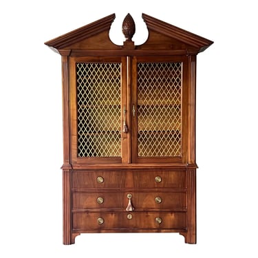 Monumental Guido Zichele Italian Made Walnut Bibliotheque Bookcase 