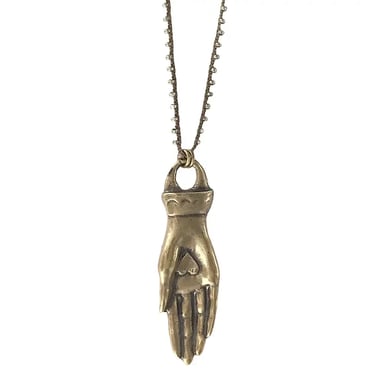 Tara Gasparian Hand Heart Necklace