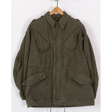 70s Belgian Army Field Jacket - Men's Small, Women's Medium | Vintage Olive Drab Vietnam Era Military Coat 