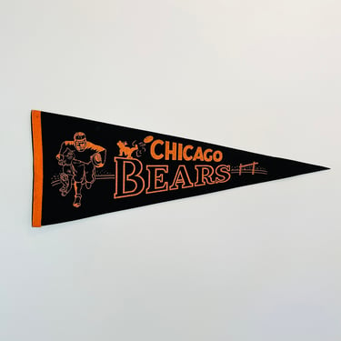 Vintage Chicago Bears NFL Football Pennant 