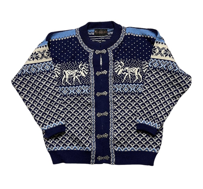 Vintage Women's NORDSTRIKK Norwegian Wool Cardigan ~ Fair Isle Sweater ~ Reindeer | Sparrows & Wolves | Seattle, WA Vintage Women's NORDSTRIKK Norwegian Wool Cardigan ~ Fair Isle Sweater ~ Reindeer | Sparrows & Wolves | Seattle, WA