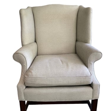 Custom Rockland Interiors Wingback Rolled Arm Chair JV189-6