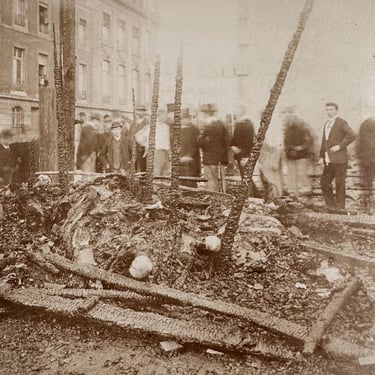 Antique Photograph of Charity Bazaar Fire in Paris 1897 - Late 1800s Tragedy  - Rare Unusual French History - Historical Photography 