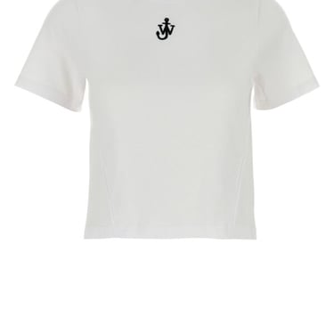 Jw Anderson Women White Cotton T-Shirt