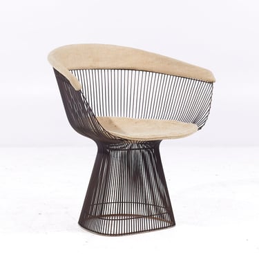 Warren Platner for Knoll Mid Century Bronze Dining Chair - mcm 