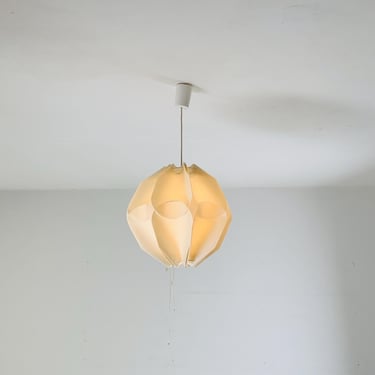 Mid century modern  Geometric plastic ,sculptural Pendant Lamp, 1970s 