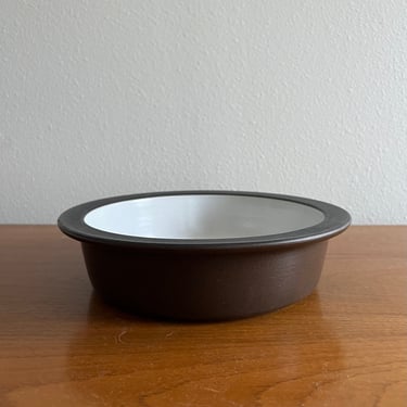 Vintage Heath Ceramics Brown and White Rim Line Serving Bowl 