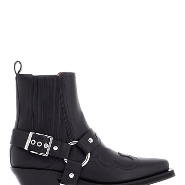 Ganni Western Chelsea Ankle Boots Women