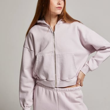 Rosie Zip Hoodie in Dusty Lilac