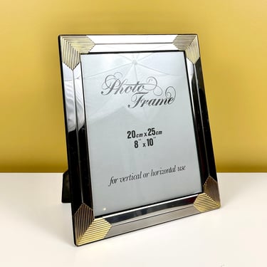 Silver and Gold Metal Frame for 8x10 Photo 