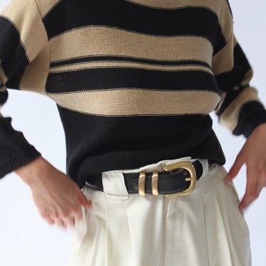 Vintage Christian Dior Striped Linen Knit