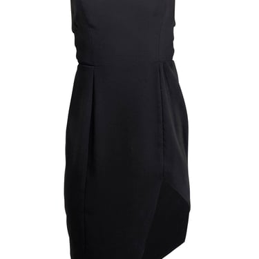 Amanda Uprichard - Black Strapless Asymmetrical Mini Dress Sz S