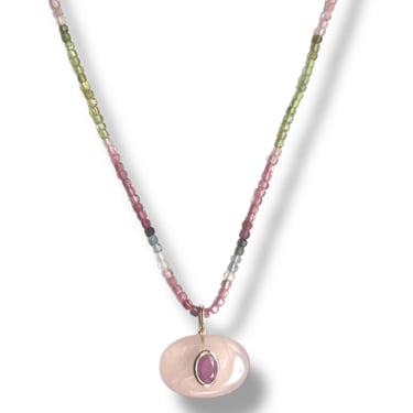 Pink Tourmaline Necklace