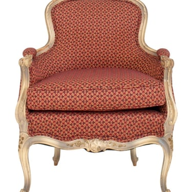 Louis XVI Style Upholstered  Armchair