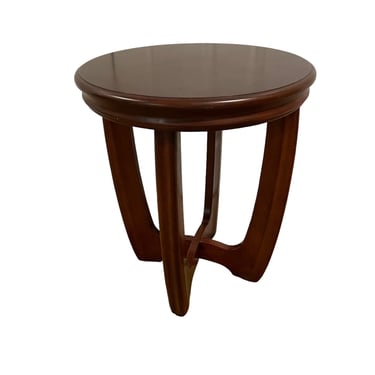 Beautiful Round Wood Bernhardt Accent Side End Table LY200-4