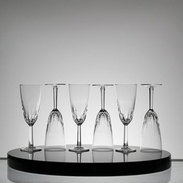 Vintage Champagne Glass Set of 6 Vintage Glassware for Couple Bar Cart Retro Kitchen Vintage Glasses, New Years Eve Party 