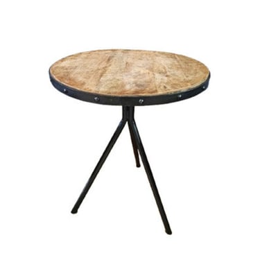 Industrial Round Side Table