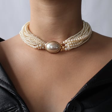 Vintage Carolee Pearl Choker