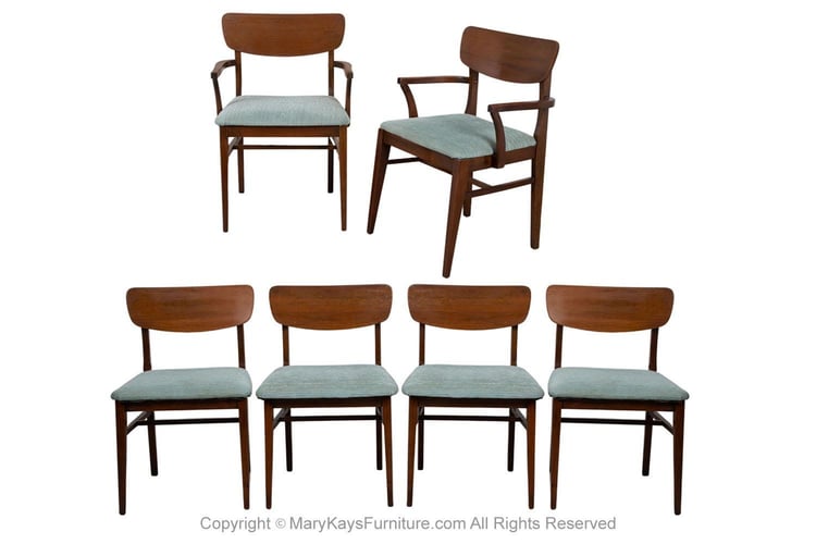 Mid-Century Walnut Dining Chairs 