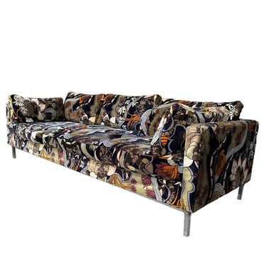 Adrian Pearsall for Craft Associates Sofa With Jack Lenor Larsen Fabric