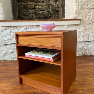 Mid century end table mid century nightstand Danish modern side table 