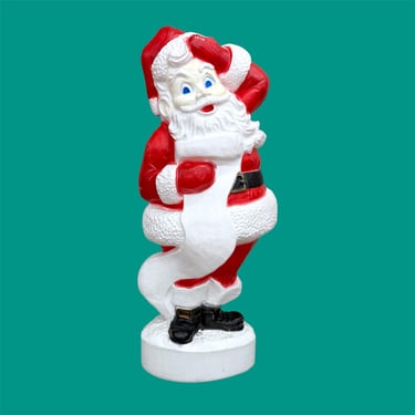 LOCAL PICKUP ONLY ————Vintage Santa Blow Mold 